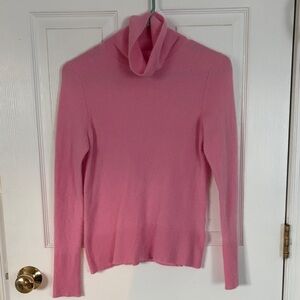 Elegant Pink Cowl Neck Sweater
